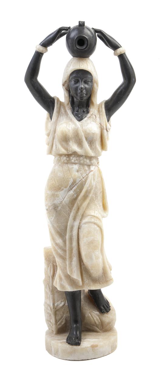 An Egyptian Revival Onyx and Marble
