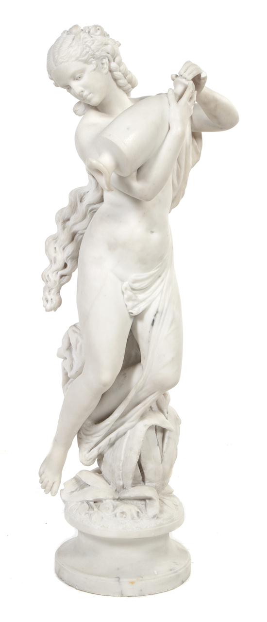 A Continental Carved Marble Figure 155f6a
