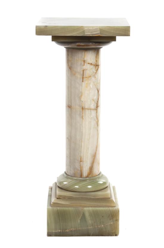 A Continental Onyx Pedestal having