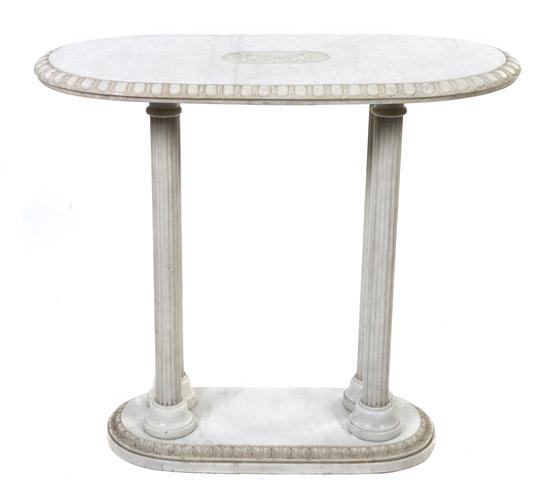 A Continental Marble Pedestal Table 155f75