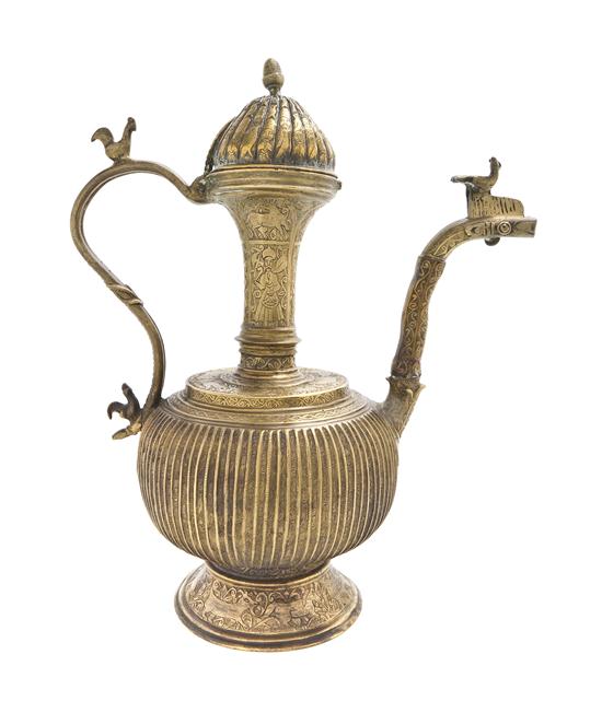 A Middle Eastern Brass Ewer of 155faa