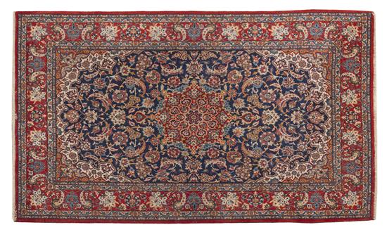 An Isfahan Wool Rug having a center