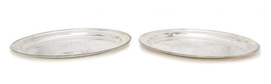 *A Pair of Sheffield Plate Trays Matthew