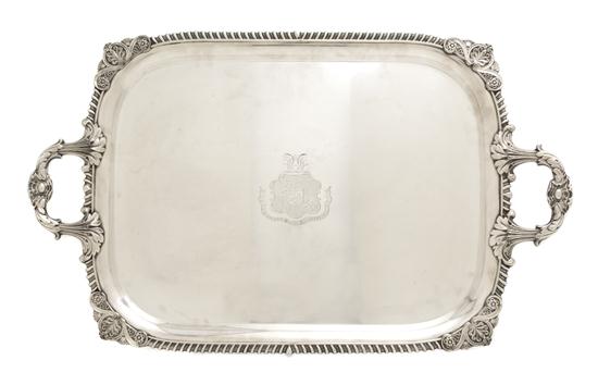 A Sheffield Plate Serving Tray