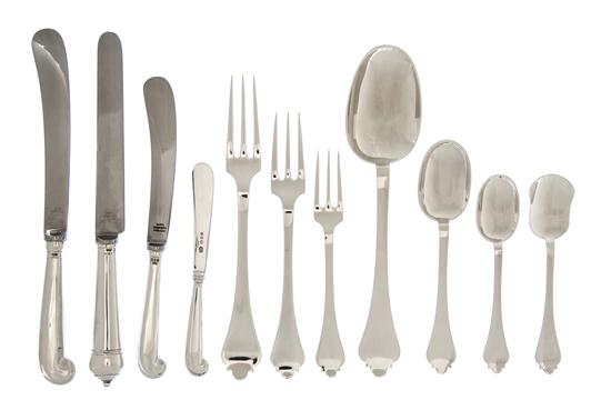 An Assembled English Silver Flatware 155ffc