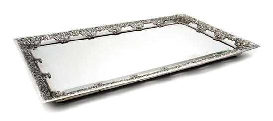 An English Silver Plateau Mirror 155ff6