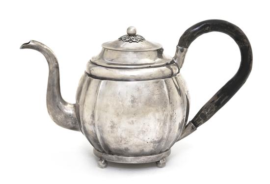 A German Silver Teapot Meijer Stuttgart 156016