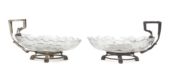 *A Pair of French Silver Mounted