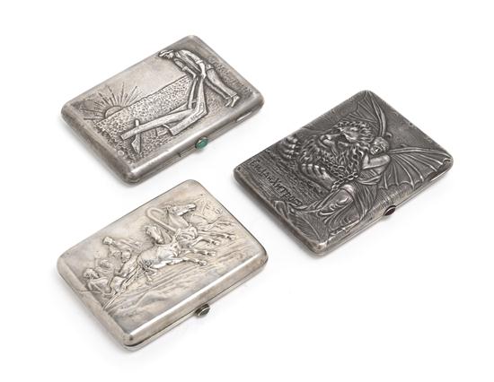 A Collection of Three Russian Silver 156042