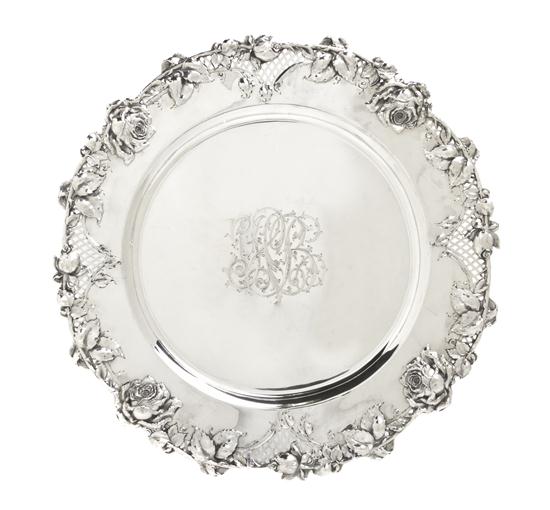 *An American Sterling Silver Tray Redlich