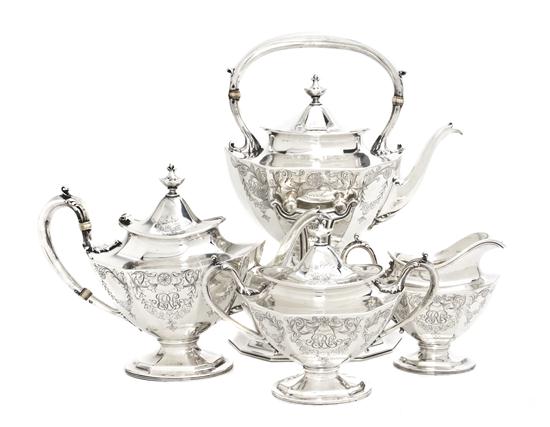 An American Sterling Silver Tea Set