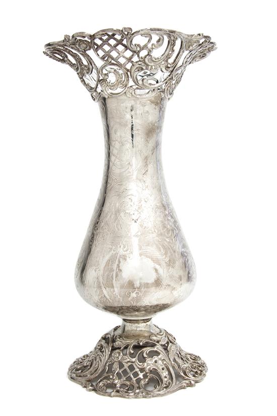 *An American Sterling Silver Vase