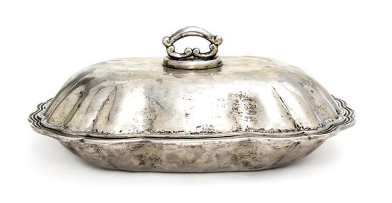 *A Continental Silver Covered Entree