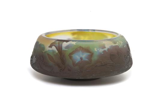 *A Galle Cameo Glass Bowl of tapering