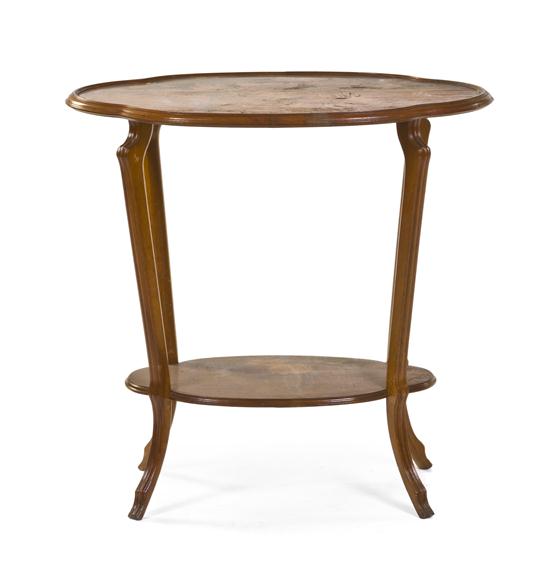 A Galle Marquetry Occasional Table