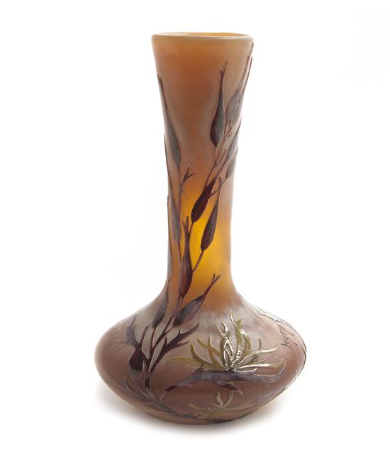 *A Legras Cameo Glass Vase of bottle