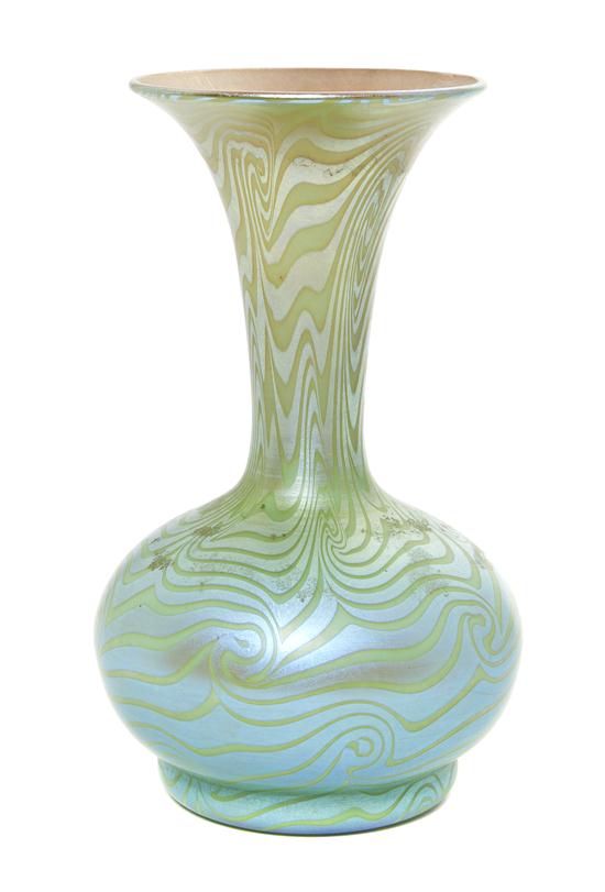 An American Iridescent Glass Vase