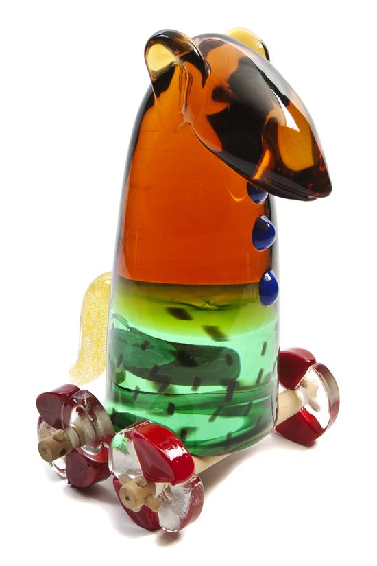 *A Murano Glass Chess Piece Martin