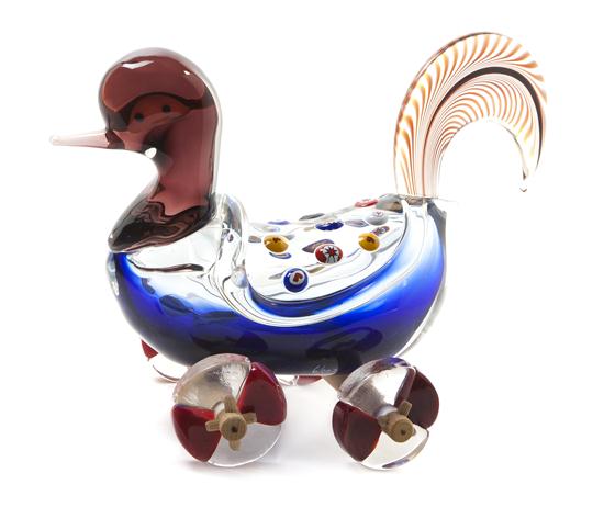 *A Murano Glass Chess Piece Martin