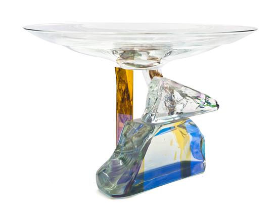A Studio Glass Compote Steve Maslach 156143
