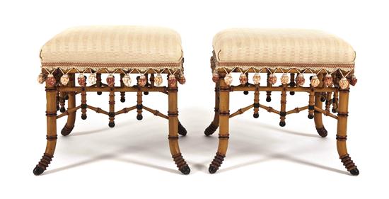 A Pair of Contemporary Faux Bamboo 156177