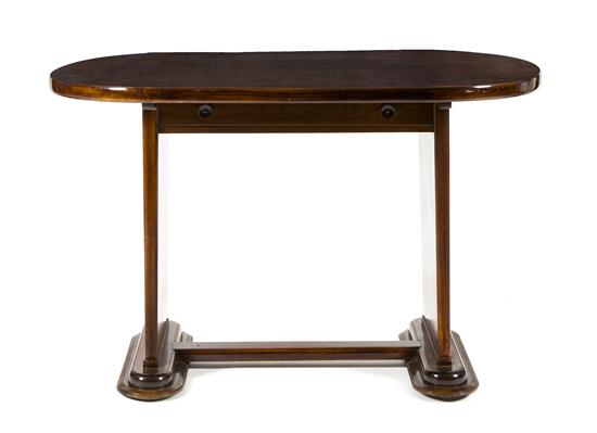 A French Art Deco Mahogany Table