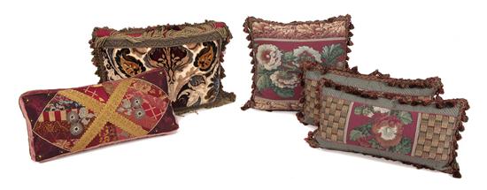 A Set of Three Tapestry Silk and