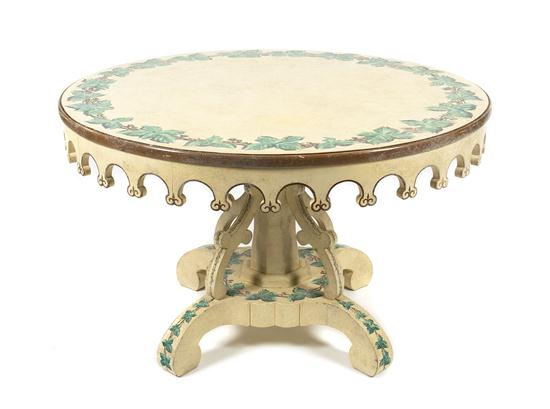 A Continental Painted Breakfast Table