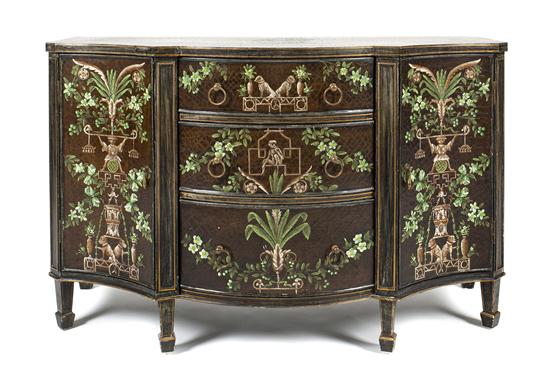 A George III Style Painted Commode