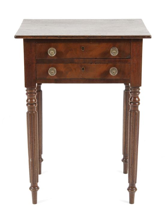 An American Walnut Work Table having 1561f4