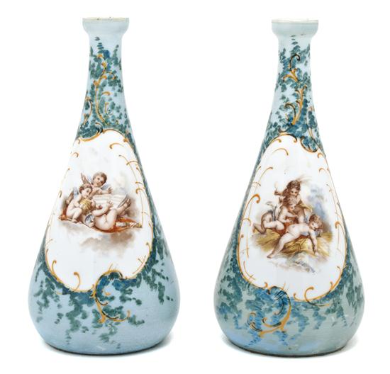 A Pair of Continental Enameled 156216