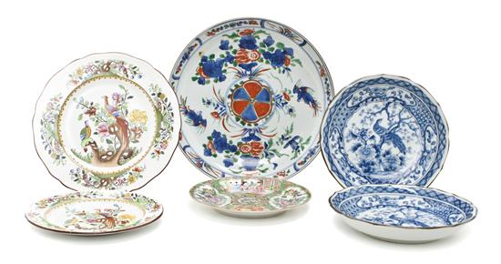 A Collection of Six Porcelain Plates