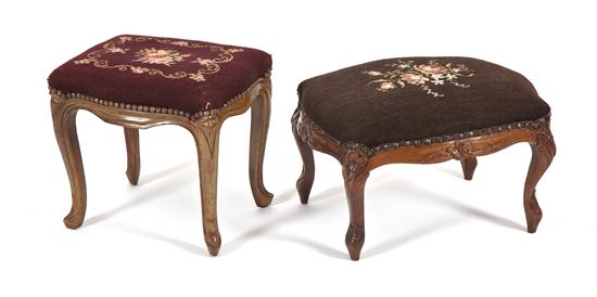 Two Louis XV Style Footstools each