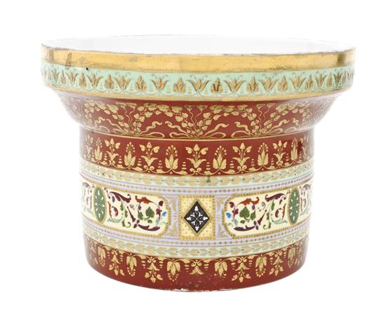 A Royal Vienna Porcelain Urn Stand Ackerman