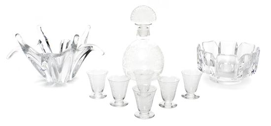 A Baccarat Glass Drinks Set with