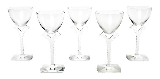 A Set of Eleven Baccarat Goblets having