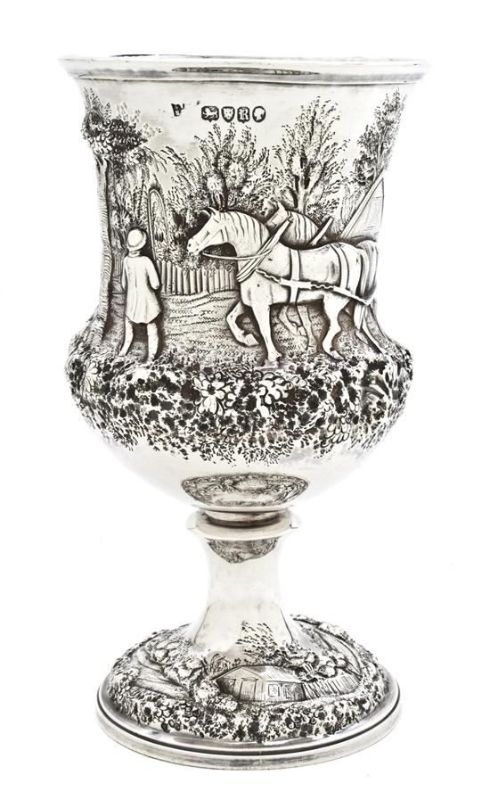 An English Silver Trophy of urn 156298