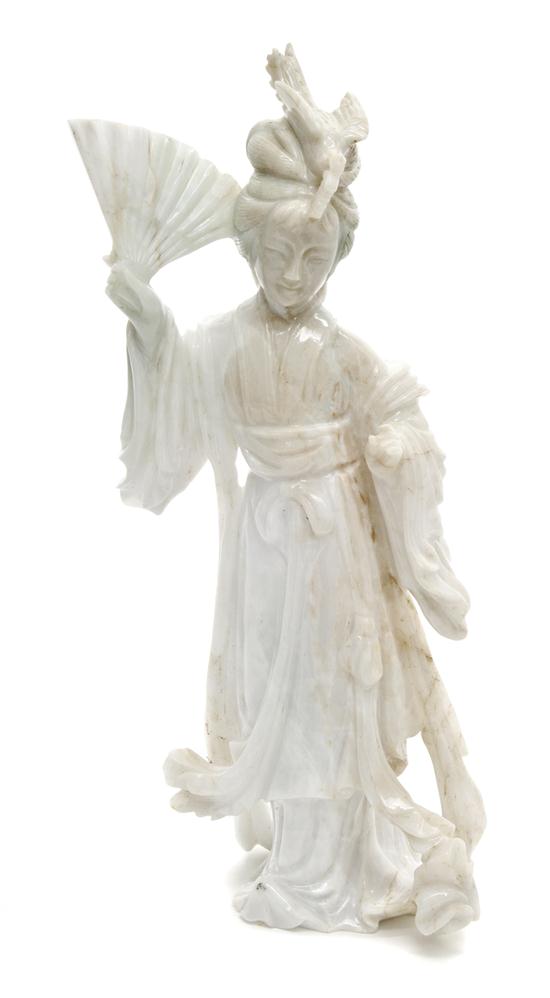 A Chinese Jadeite Carving of a 1562a0