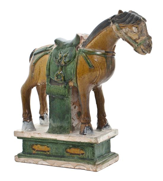 A Chinese Pottery Model of a Saddled 1562ab