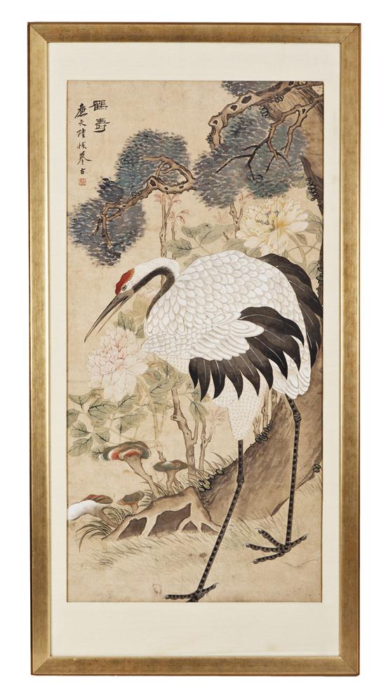 A Chinese Scroll Painting on Silk 1562c2