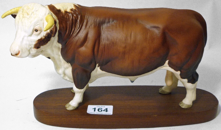Beswick Connoisseur Hereford Bull 1563cf