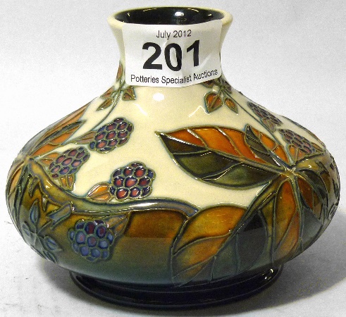 Moorcroft squat vase decorated