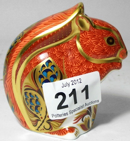 Royal Crown Derby Paperweight Red