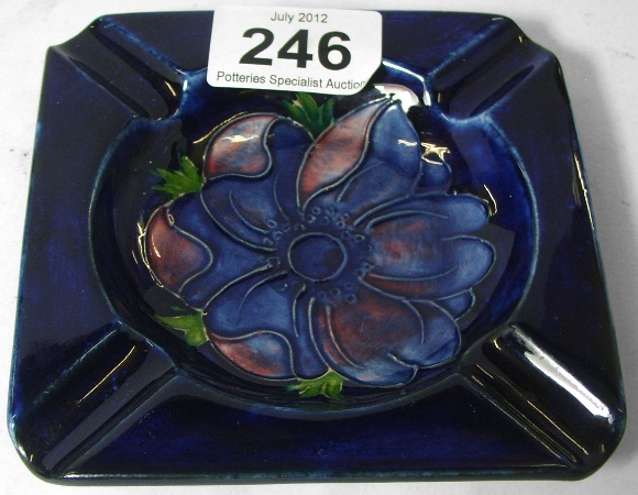Moorcroft ashtray in the Anemone design