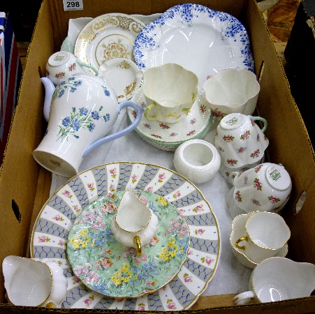 A collection of various Shelley China