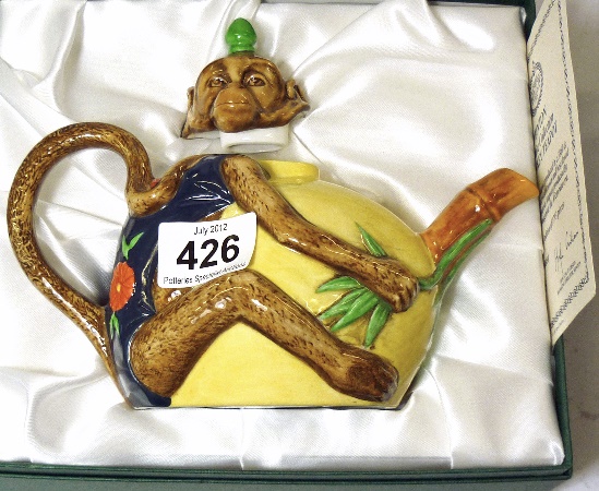 Minton Majolica Monkey Tea Pot from