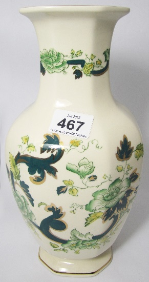 Masons Chartreuse Indian Tree Vase