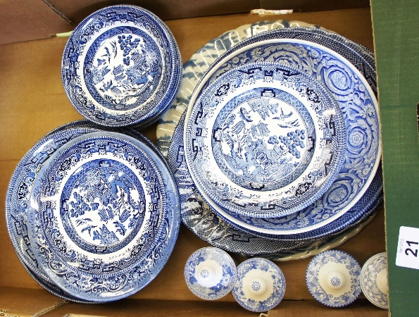 Large Collection of Blue and White 1564ec