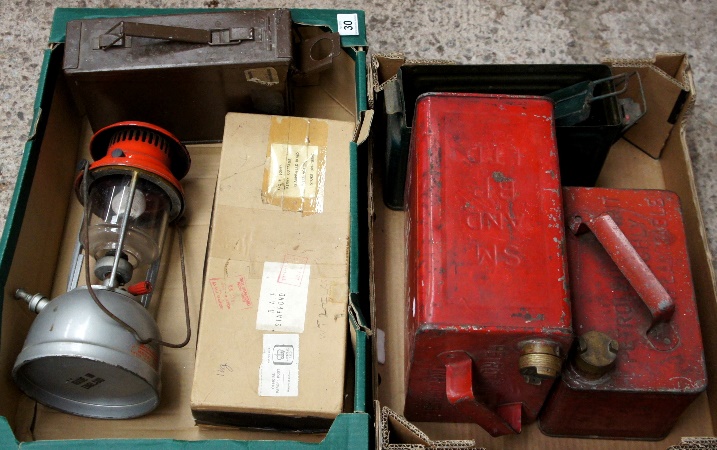 Lot comprising Four Tin Boxes for 1564f5