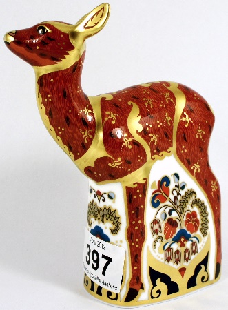 Royal Crown Derby Paperweight Fawn 15662f